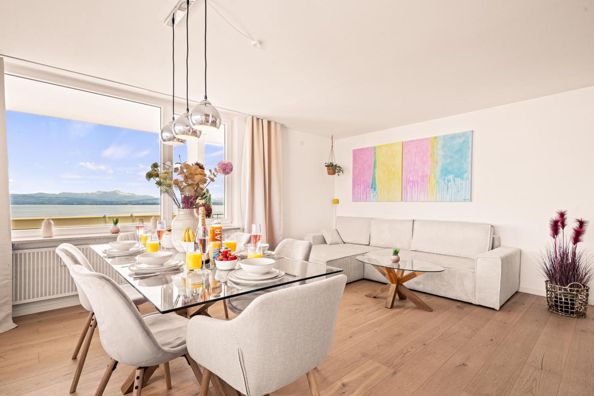 Panorama Penthouse Mit Atemberaubenden See- Und Bergblick Імменштад-ам-Бодензе Екстер'єр фото