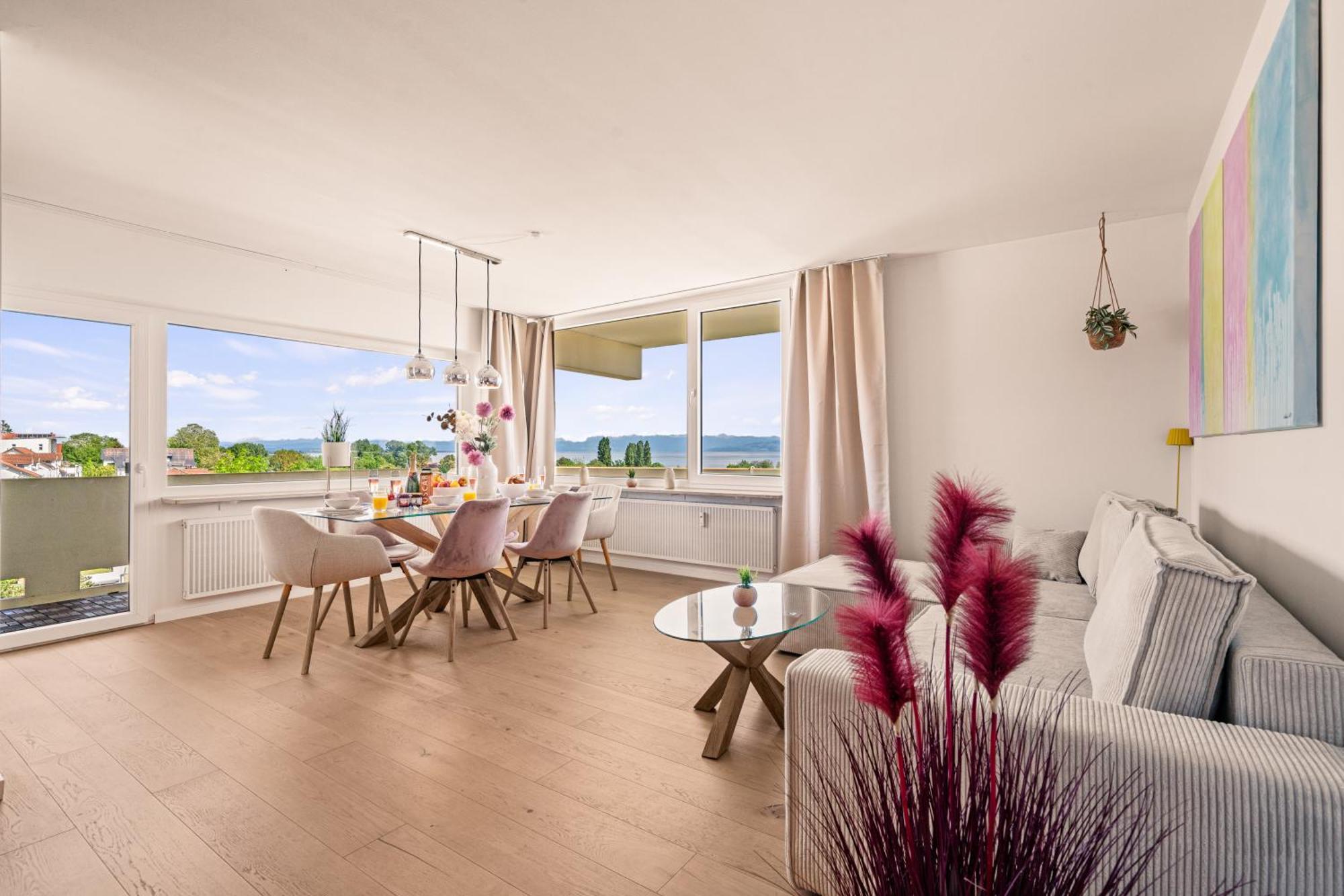 Panorama Penthouse Mit Atemberaubenden See- Und Bergblick Імменштад-ам-Бодензе Екстер'єр фото